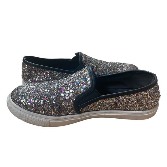 Steve Madden Gracious Slip On Shoes Sparkling Multicolored Glitter Size 6.5 - Picture 2 of 9